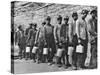 Coal Miners Checking in at Completion of Morning Shift. Kopperston, Wyoming County, West Virginia-Russell Lee-Stretched Canvas