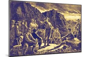 Coal miners, Pennsylvania, America-Paul Frenzeny-Mounted Giclee Print