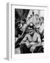 Coal Miners Taking a Break Outside Modern Shower and Changing Room at Government Mine-null-Framed Photographic Print