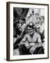 Coal Miners Taking a Break Outside Modern Shower and Changing Room at Government Mine-null-Framed Photographic Print