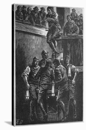 Coal Mining Accident, Seaham Colliery, County Durham, 1880-null-Stretched Canvas