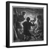 Coal Mining Accident, Tynewydd Colliery, South Wales, April 1877-William Heysham Overend-Framed Giclee Print