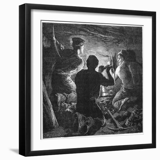 Coal Mining Accident, Tynewydd Colliery, South Wales, April 1877-William Heysham Overend-Framed Giclee Print