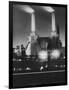 Coal Ships Unload at Battersea Power Station, July 1950-null-Framed Photographic Print