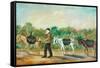 Coal Transportation in to Shibden Valley, 1880-null-Framed Stretched Canvas