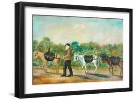 Coal Transportation in to Shibden Valley, 1880-null-Framed Giclee Print