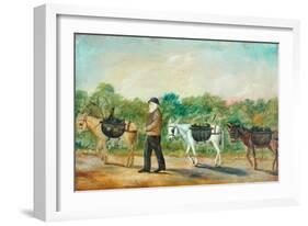 Coal Transportation in to Shibden Valley, 1880-null-Framed Giclee Print