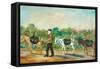 Coal Transportation in to Shibden Valley, 1880-null-Framed Stretched Canvas