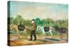 Coal Transportation in to Shibden Valley, 1880-null-Stretched Canvas