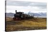 Coal Trucks and Locomotive Preserved as a Monument at Ny Alesund-David Lomax-Stretched Canvas