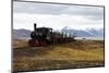 Coal Trucks and Locomotive Preserved as a Monument at Ny Alesund-David Lomax-Mounted Photographic Print