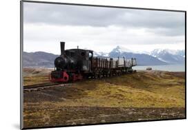 Coal Trucks and Locomotive Preserved as a Monument at Ny Alesund-David Lomax-Mounted Photographic Print