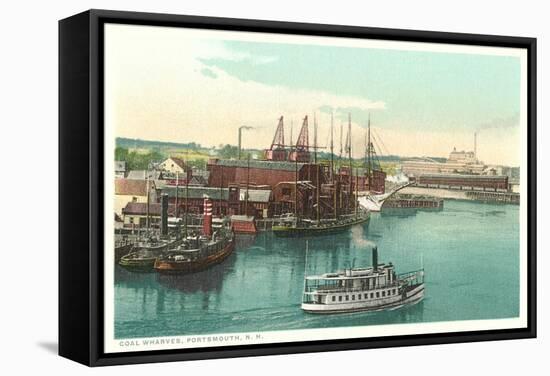 Coal Wharves, Portsmouth-null-Framed Stretched Canvas