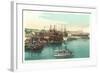 Coal Wharves, Portsmouth-null-Framed Art Print