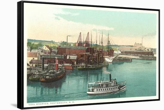 Coal Wharves, Portsmouth-null-Framed Stretched Canvas