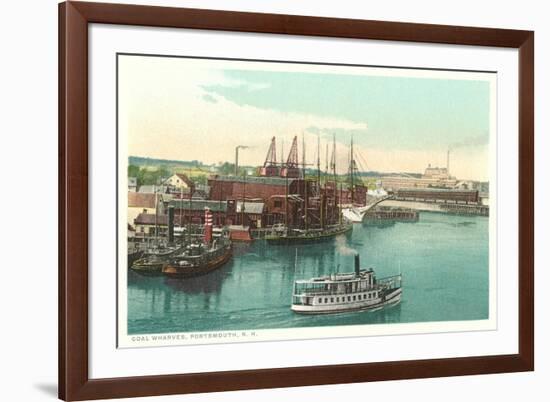 Coal Wharves, Portsmouth-null-Framed Art Print