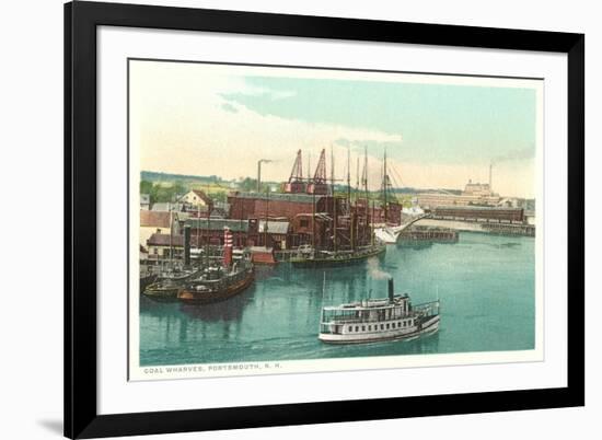 Coal Wharves, Portsmouth-null-Framed Art Print