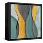 Coalescence in Gray I-Lanie Loreth-Framed Stretched Canvas