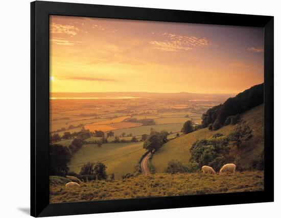 Coaley Peak, Dursley, Cotswolds, England-Peter Adams-Framed Photographic Print