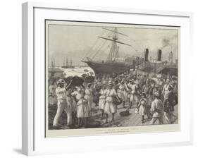 Coaling a Steamer at Kingston, Jamaica-null-Framed Giclee Print