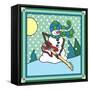 Coalman the Snowman Bass 1-Denny Driver-Framed Stretched Canvas