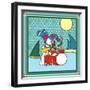 Coalman the Snowman Drums 1-Denny Driver-Framed Giclee Print