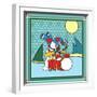 Coalman the Snowman Drums 1-Denny Driver-Framed Giclee Print