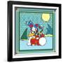 Coalman the Snowman Drums 1-Denny Driver-Framed Giclee Print