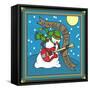 Coalman the Snowman Guitar 1-Denny Driver-Framed Stretched Canvas