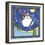 Coalman the Snowman Skiing 2-Denny Driver-Framed Giclee Print