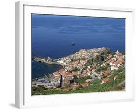 Coast and the Town of Camara De Lobos on the Island of Madeira, Portugal, Atlantic-Hans Peter Merten-Framed Photographic Print