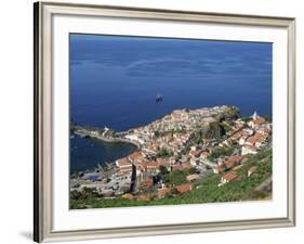 Coast and the Town of Camara De Lobos on the Island of Madeira, Portugal, Atlantic-Hans Peter Merten-Framed Photographic Print