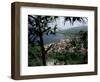 Coast and Town of Saint Pierre from the Mouillage Area, Northwest Coast, Martinique, West Indies-Bruno Barbier-Framed Photographic Print