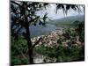 Coast and Town of Saint Pierre from the Mouillage Area, Northwest Coast, Martinique, West Indies-Bruno Barbier-Mounted Photographic Print