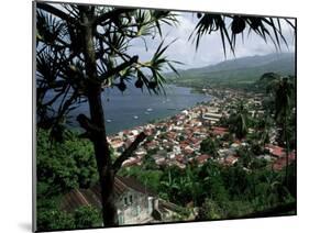 Coast and Town of Saint Pierre from the Mouillage Area, Northwest Coast, Martinique, West Indies-Bruno Barbier-Mounted Photographic Print