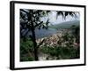 Coast and Town of Saint Pierre from the Mouillage Area, Northwest Coast, Martinique, West Indies-Bruno Barbier-Framed Photographic Print