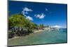 Coast around Merizo and its Coral Reef, Guam, Us Territory, Central Pacific, Pacific-Michael Runkel-Mounted Photographic Print