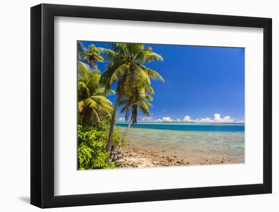 Coast around Merizo and its Coral Reef, Guam, Us Territory, Central Pacific, Pacific-Michael Runkel-Framed Photographic Print