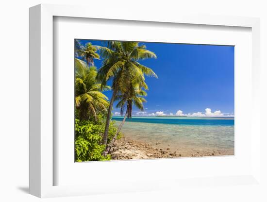 Coast around Merizo and its Coral Reef, Guam, Us Territory, Central Pacific, Pacific-Michael Runkel-Framed Photographic Print