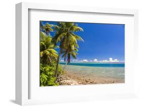 Coast around Merizo and its Coral Reef, Guam, Us Territory, Central Pacific, Pacific-Michael Runkel-Framed Photographic Print