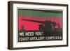 Coast Artillery Corps-null-Framed Premium Giclee Print