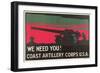 Coast Artillery Corps-null-Framed Premium Giclee Print