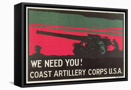 Coast Artillery Corps-null-Framed Stretched Canvas