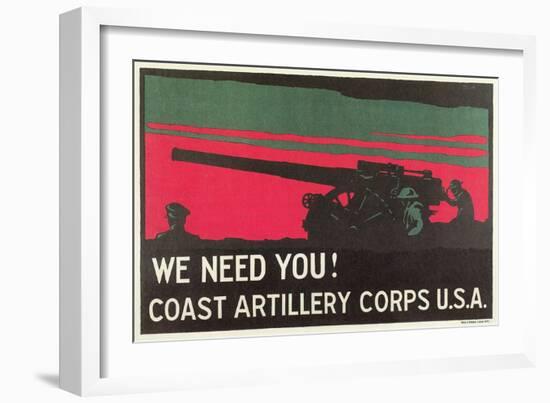 Coast Artillery Corps-null-Framed Art Print