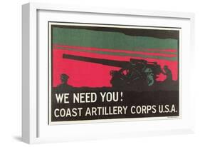 Coast Artillery Corps-null-Framed Art Print