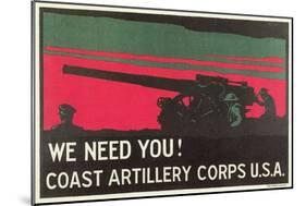 Coast Artillery Corps-null-Mounted Art Print