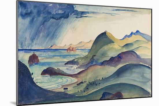 Coast at Cerberre-James Dickson Innes-Mounted Giclee Print