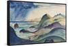 Coast at Cerberre-James Dickson Innes-Framed Stretched Canvas