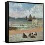 Coast at Dieppe Par Gauguin, Paul Eugene Henri (1848-1903). Oil on Canvas, Size : 71,5X71,5, 1885,-Paul Gauguin-Framed Stretched Canvas