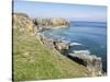 Coast at St. Govan, Pembrokeshire Coast National Park, Pembrokeshire, Wales, United Kingdom, Europe-Jean Brooks-Stretched Canvas